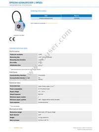 DFS25A-A2AAL001500 Datasheet Page 2