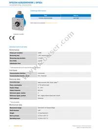 DFS25A-A2B2D004096 Datasheet Page 2