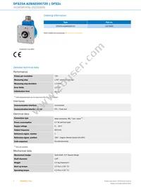 DFS25A-A2BAE000720 Datasheet Page 2