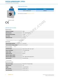 DFS25A-A2BBE001800 Datasheet Page 2