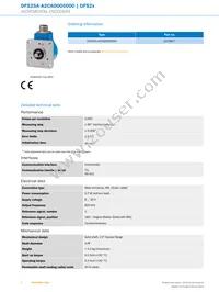 DFS25A-A2CAD005000 Datasheet Page 2