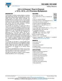 DG1409EEN-T1-GE4 Datasheet Cover