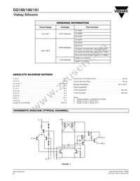 DG190AP/883 Datasheet Page 2