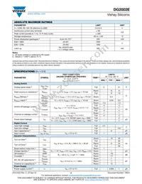 DG2002EDL-T1-GE3 Datasheet Page 2