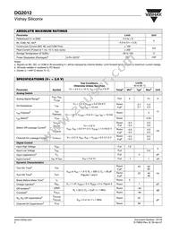 DG2012DL-T1-GE3 Datasheet Page 2