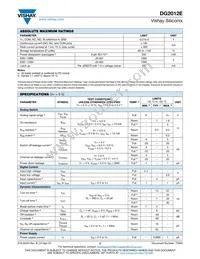 DG2012EDL-T1-GE3 Datasheet Page 2