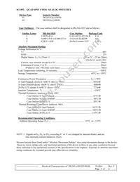 DG202AK/883B Datasheet Cover