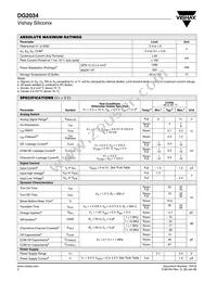 DG2034DQ-T1-E3 Datasheet Page 2
