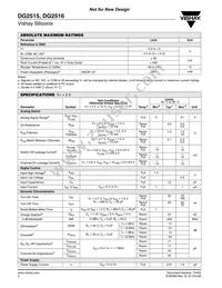 DG2516DQ-T1-E3 Datasheet Page 2
