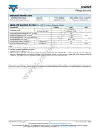 DG2525DN-T1-GE4 Datasheet Page 2