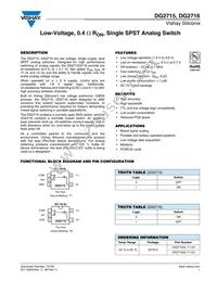 DG2716DL-T1-E3 Datasheet Cover