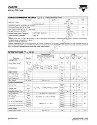 DG2799DN-T1-E4 Datasheet Page 2