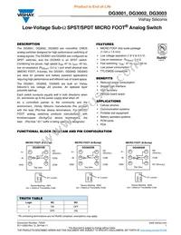 DG3003DB-T1-E1 Datasheet Cover