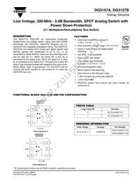 DG3157BDN-T1-E4 Datasheet Cover