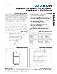 DG408C/D Datasheet Cover