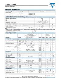DG448DV-T1-E3 Datasheet Page 2