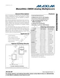 DG508ADY Datasheet Cover