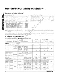 DG509ADY-T Datasheet Page 2