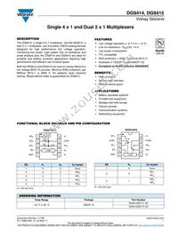 DG9415DQ-T1-E3 Datasheet Cover