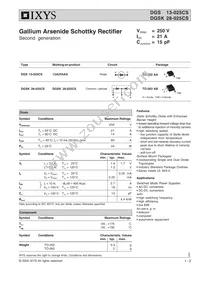 DGSK28-025CS Datasheet Cover