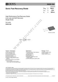 DH20-18A Datasheet Cover