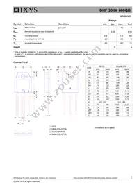 DHF30IM600QB Datasheet Page 2