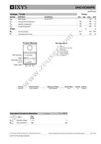 DHG10C600PB Datasheet Page 3