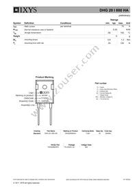 DHG20I600HA Datasheet Page 2