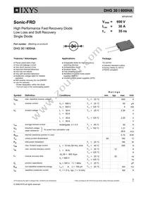 DHG30I600HA Datasheet Cover