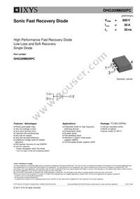 DHG30IM600PC-TRL Datasheet Cover