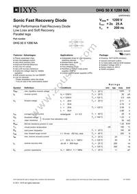 DHG50X1200NA Datasheet Cover