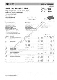 DHG60C600HB Datasheet Cover