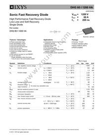 DHG60I1200HA Datasheet Cover