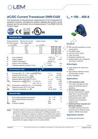 DHR 100 C420 Datasheet Cover