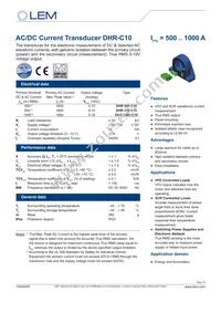 DHR 1000 C10 Datasheet Cover