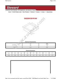 DI2220V301R-00 Datasheet Cover