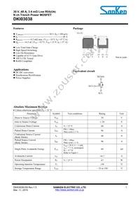 DKI03038 Datasheet Cover