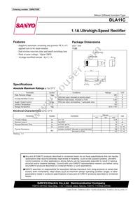 DLA11C-TR-E Datasheet Cover