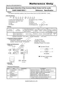 DLM11GN601SD2D Datasheet Cover