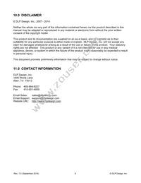 DLP-FPGA-M Datasheet Page 8