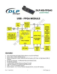 DLP-HS-FPGA3 Datasheet Cover