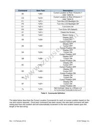 DLP-MAV-LCD1 Datasheet Page 7