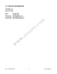 DLP-MAV-LCD1 Datasheet Page 11