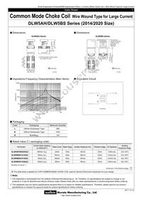 DLW5BSN191SQ2L Datasheet Cover