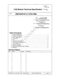 DMC-20261NY-LY-CCE-CMN Datasheet Cover