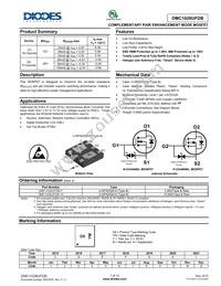 DMC1028UFDB-13 Datasheet Cover