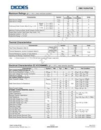 DMC1028UFDB-13 Datasheet Page 2