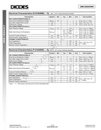 DMC2004DWK-7 Datasheet Page 2