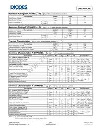 DMC2004LPK-7 Datasheet Page 2