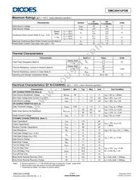 DMC2041UFDB-13 Datasheet Page 2